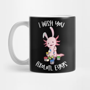 Painting Easter eggs - Easter Axolotl Mug
